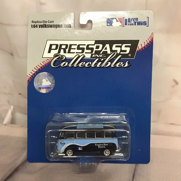 Tampa Bay Rays Die Cast Volkswagen Bus 1:64 MLB 2008 Press Pass Collectible New - Picture 1 of 6